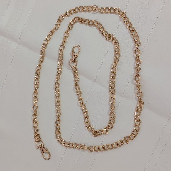 Accessories - Women's Gold Tone Waist Belt Pant Belt Chain or Bag Strap 50" long